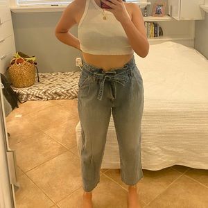 Abercrombie and Fitch Paper Bag Mom Jean